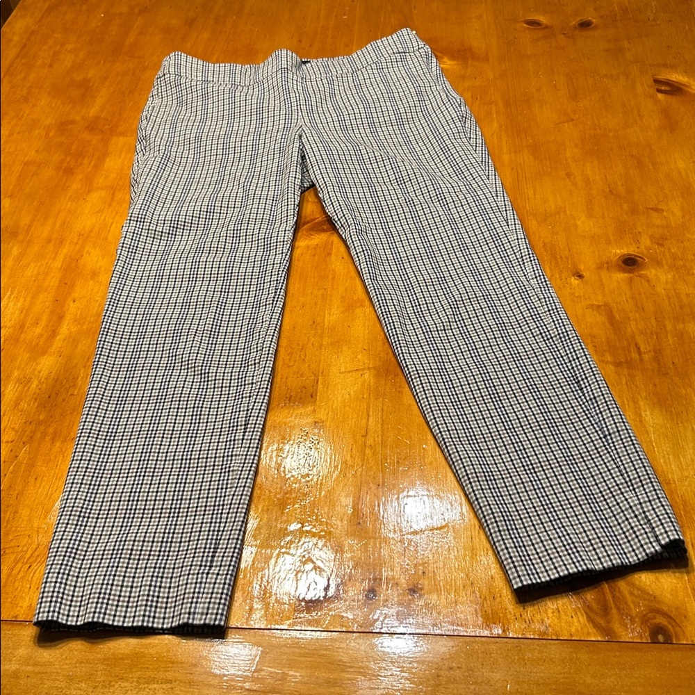 Talbots Women's Chatham Plaid Slim Leg Ankle Pants - Picture 7 of 10